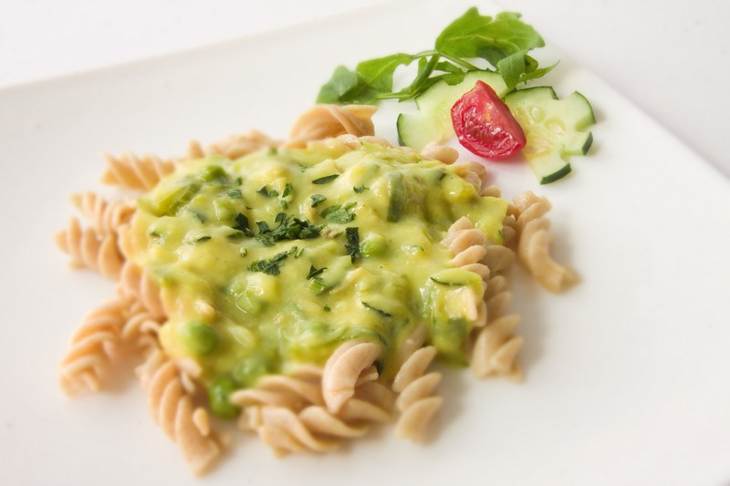 Vegehop-gluten-free pasta with vegetables and mushrooms!