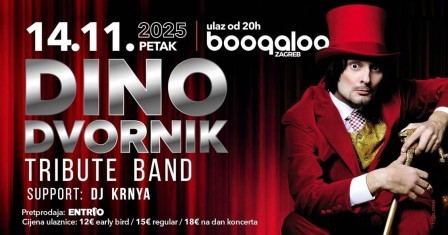 Fantastična svirka posvećena  Dini Dvorniku  14.11.2025 u  20 sati u klubu Boogaloo!