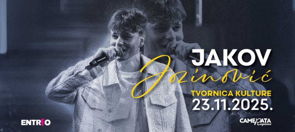 Jakov Jozinović u nedjelju, 23.11.2025. u 20:00h u Tvornici kulture Zagreb