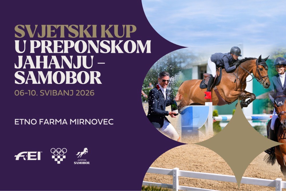 Jumping Samobor 2026  - svijetki kup u preponskom jahanju od  6. do 10. svibnja  na ...
