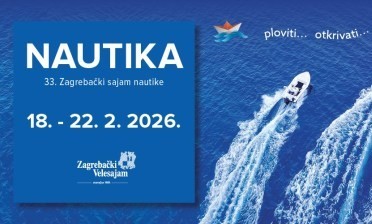 Sajam Nautika od 18. do 22. veljače 2026 na Zagrebačkom velesajmu  od 10 do 18 sati